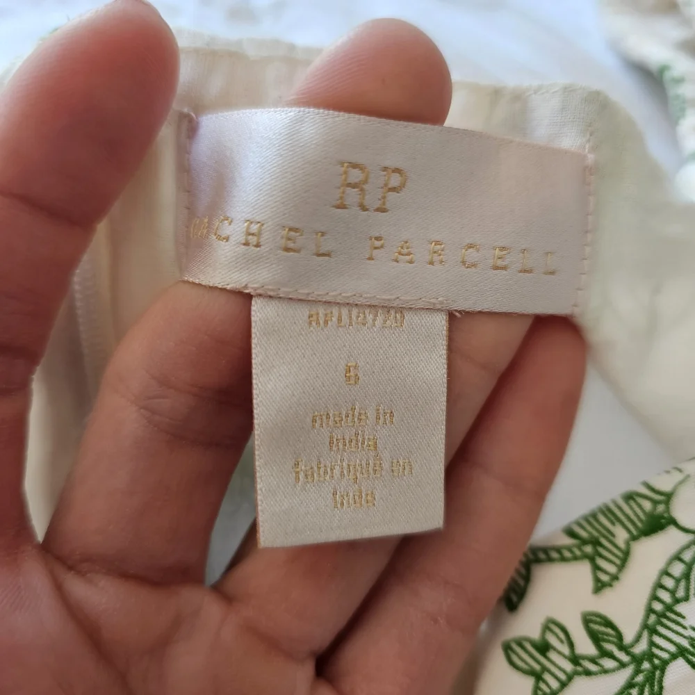 Rachel Parcell size 6 green dress fits like a size 8 sage toile sundress - Picture 6 of 12